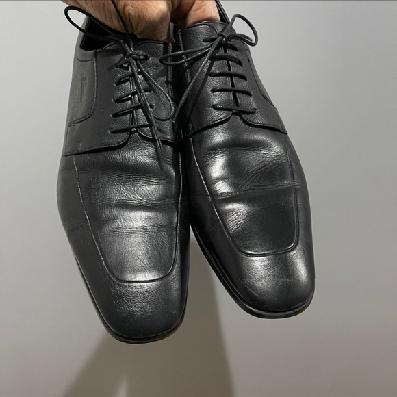 Nice Classic Gucci Derby Lace-ups. Black Sz 10 - Picture 2 of 11